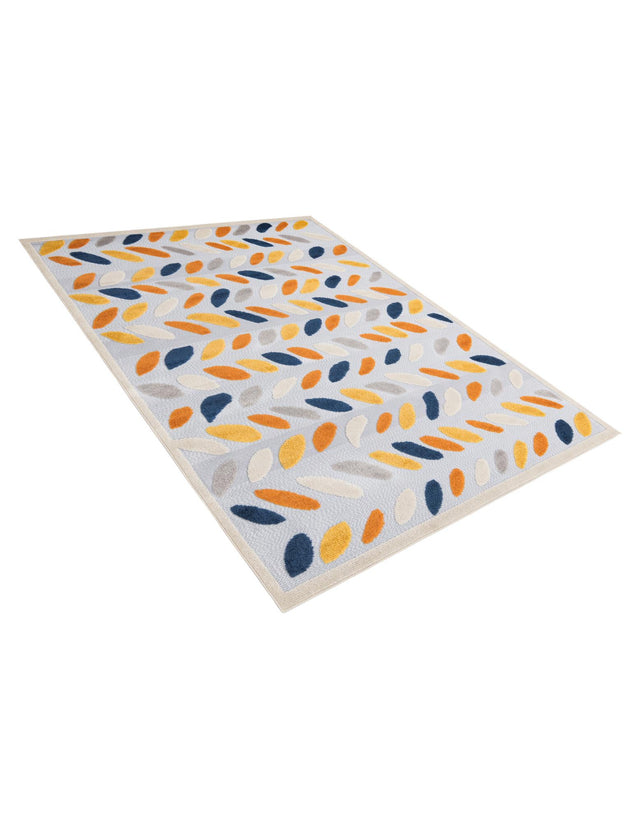Gray 6' x 9' Aruba Outdoor Rectangle Area Rug Weather Resistant for Patio, Deck, Terrace, Balcony, Porch for Sale at Rug Engine