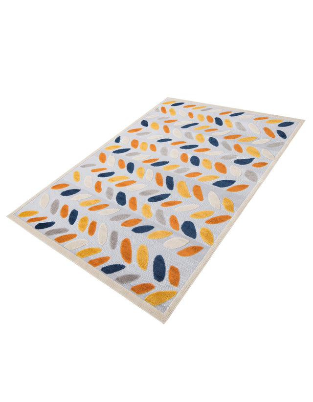 Gray 6' x 9' Aruba Outdoor Rectangle Area Rug Weather Resistant for Patio, Deck, Terrace, Balcony, Porch for Sale at Rug Engine