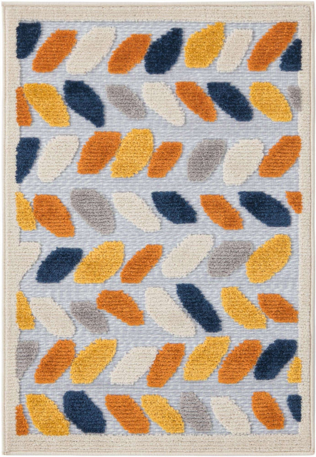 Gray 2' x 3' Aruba Outdoor Rectangle Area Rug Weather Resistant for Patio, Deck, Terrace, Balcony, Porch for Sale at Rug Engine