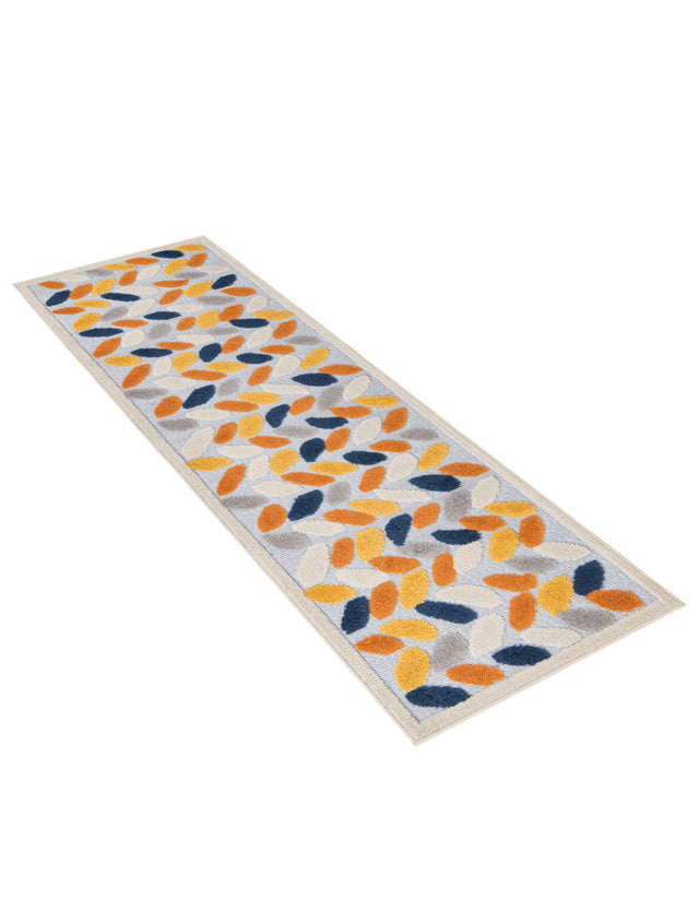 Gray 2' x 8' Aruba Outdoor Runner Area Rug Weather Resistant for Patio, Deck, Terrace, Balcony, Porch for Sale at Rug Engine