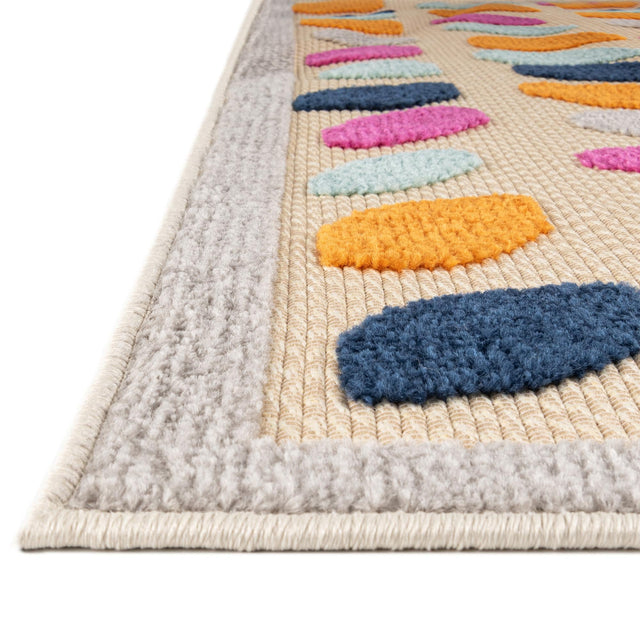 Beige 7' x 10' Aruba Outdoor Rectangle Area Rug Weather Resistant for Patio, Deck, Terrace, Balcony, Porch for Sale at Rug Engine