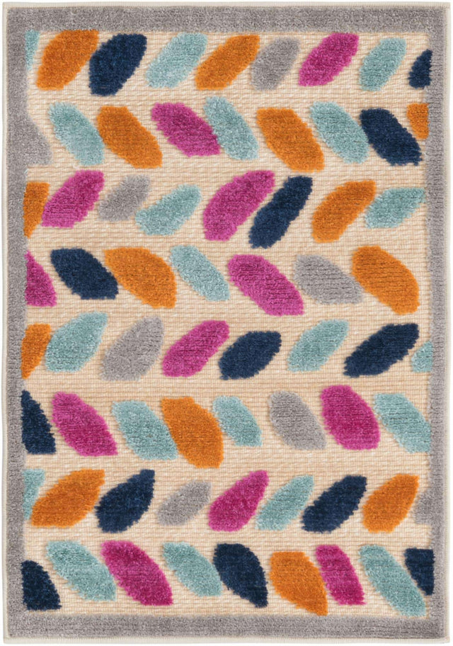Beige 2' x 3' Aruba Outdoor Rectangle Area Rug Weather Resistant for Patio, Deck, Terrace, Balcony, Porch for Sale at Rug Engine