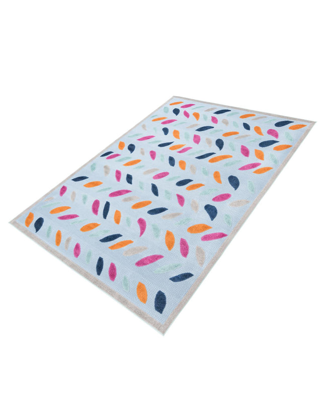 Blue 7' 10 x 10' Aruba Outdoor Rectangle Area Rug Weather Resistant for Patio, Deck, Terrace, Balcony, Porch for Sale at Rug Engine