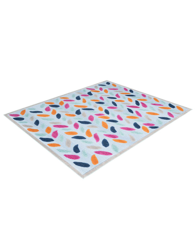 Blue 5' 3 x 8' Aruba Outdoor Rectangle Area Rug Weather Resistant for Patio, Deck, Terrace, Balcony, Porch for Sale at Rug Engine