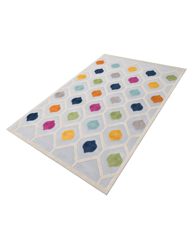 Gray 7' x 10' Aruba Outdoor Rectangle Area Rug Weather Resistant for Patio, Deck, Terrace, Balcony, Porch for Sale at Rug Engine