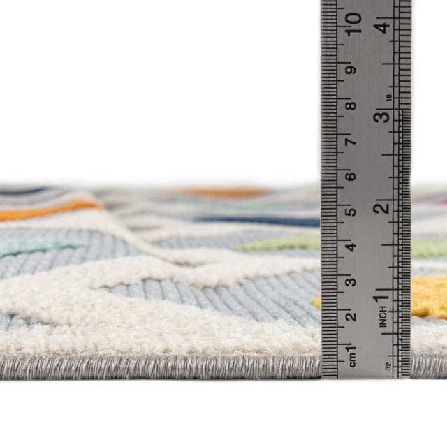 Gray 2' x 6' Aruba Outdoor Runner Area Rug Weather Resistant for Patio, Deck, Terrace, Balcony, Porch for Sale at Rug Engine