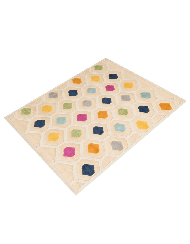 Beige 6' x 9' Aruba Outdoor Rectangle Area Rug Weather Resistant for Patio, Deck, Terrace, Balcony, Porch for Sale at Rug Engine
