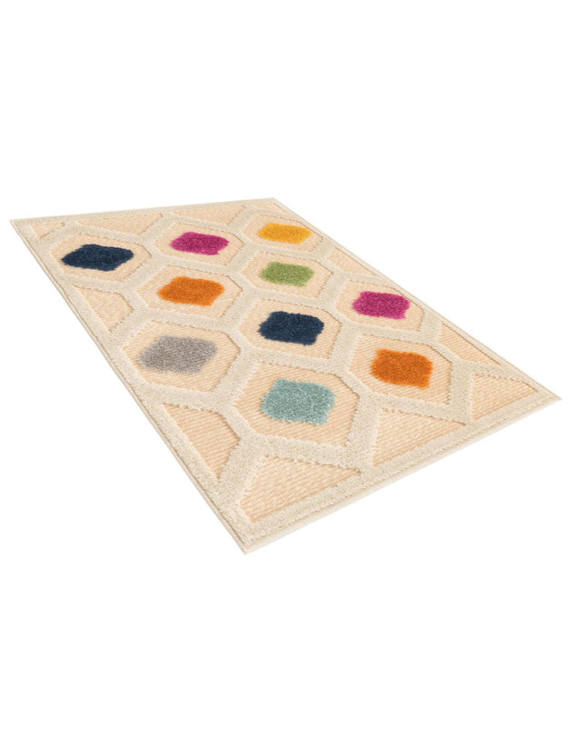 Beige 2' x 3' Aruba Outdoor Rectangle Area Rug Weather Resistant for Patio, Deck, Terrace, Balcony, Porch for Sale at Rug Engine