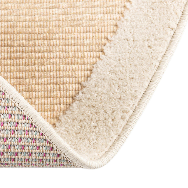 Beige 5' 3 x 5' 3 Aruba Outdoor Round Area Rug Weather Resistant for Patio, Deck, Terrace, Balcony, Porch for Sale at Rug Engine