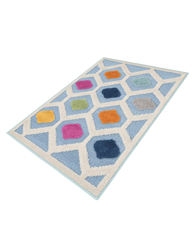 Blue 2' x 3' Aruba Outdoor Rectangle Area Rug Weather Resistant for Patio, Deck, Terrace, Balcony, Porch for Sale at Rug Engine