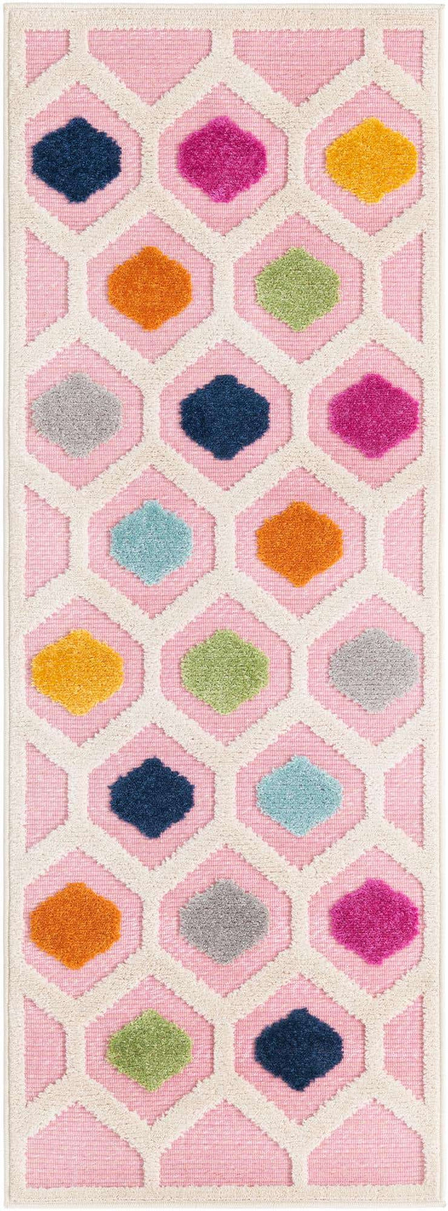Pink 2' x 3' Aruba Outdoor Rectangle Area Rug Weather Resistant for Patio, Deck, Terrace, Balcony, Porch for Sale at Rug Engine