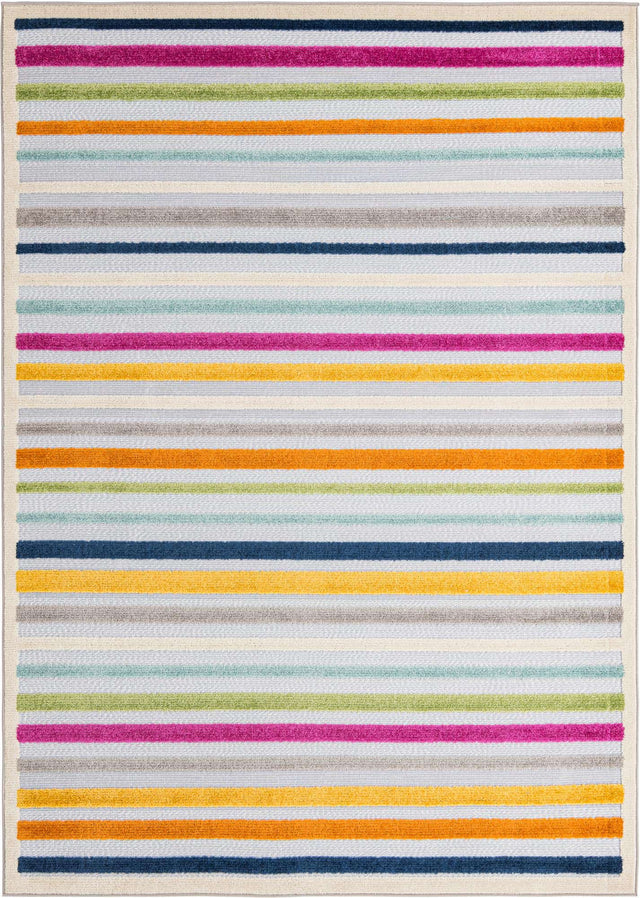 Gray 6' x 9' Aruba Outdoor Rectangle Area Rug Weather Resistant for Patio, Deck, Terrace, Balcony, Porch for Sale at Rug Engine
