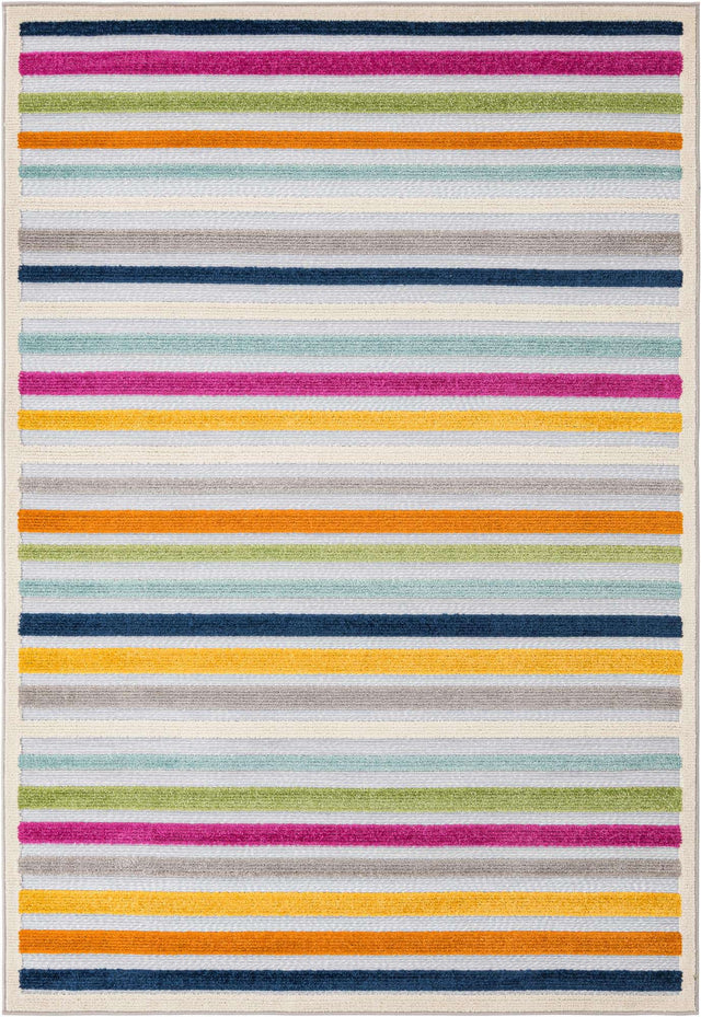 Gray 5' 3 x 8' Aruba Outdoor Rectangle Area Rug Weather Resistant for Patio, Deck, Terrace, Balcony, Porch for Sale at Rug Engine