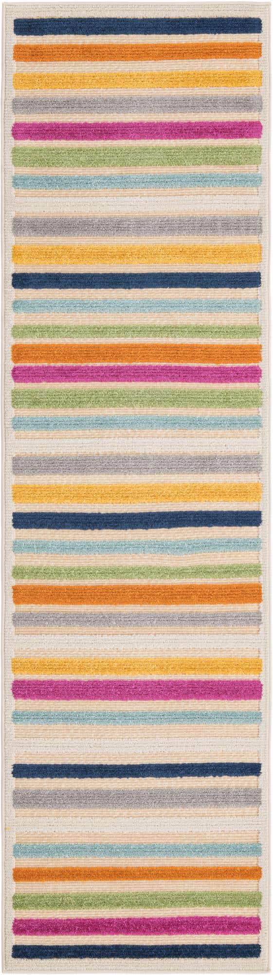 Beige 2' x 8' Aruba Outdoor Runner Area Rug Weather Resistant for Patio, Deck, Terrace, Balcony, Porch for Sale at Rug Engine