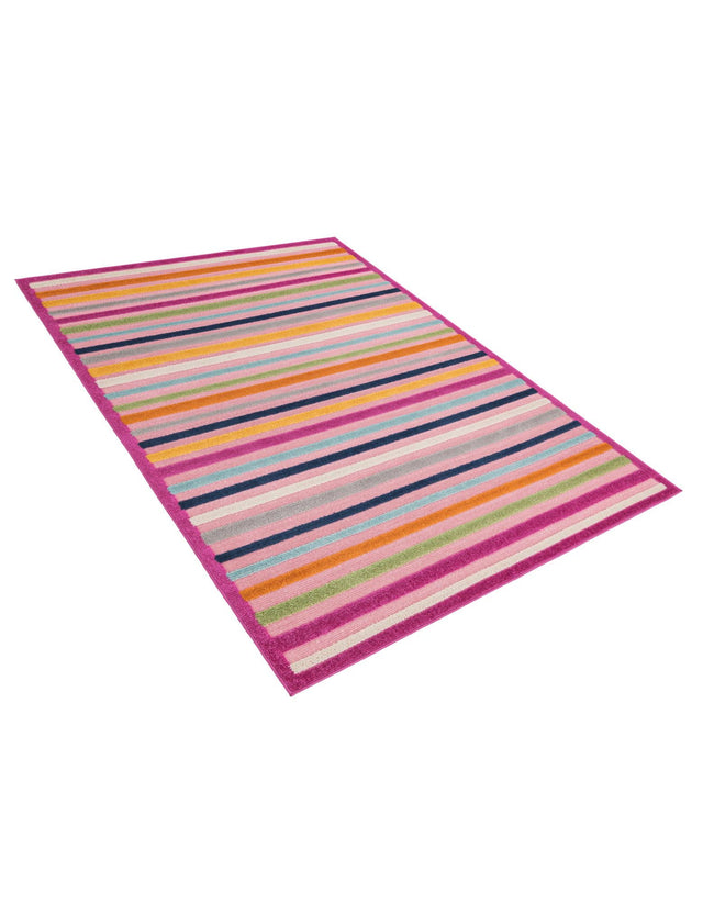 Pink 5' 3 x 8' Aruba Outdoor Rectangle Area Rug Weather Resistant for Patio, Deck, Terrace, Balcony, Porch for Sale at Rug Engine