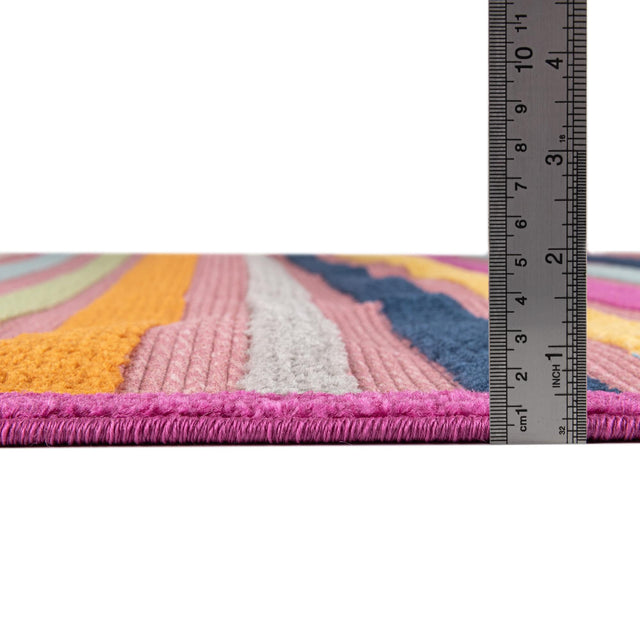 Pink 2' x 3' Aruba Outdoor Rectangle Area Rug Weather Resistant for Patio, Deck, Terrace, Balcony, Porch for Sale at Rug Engine