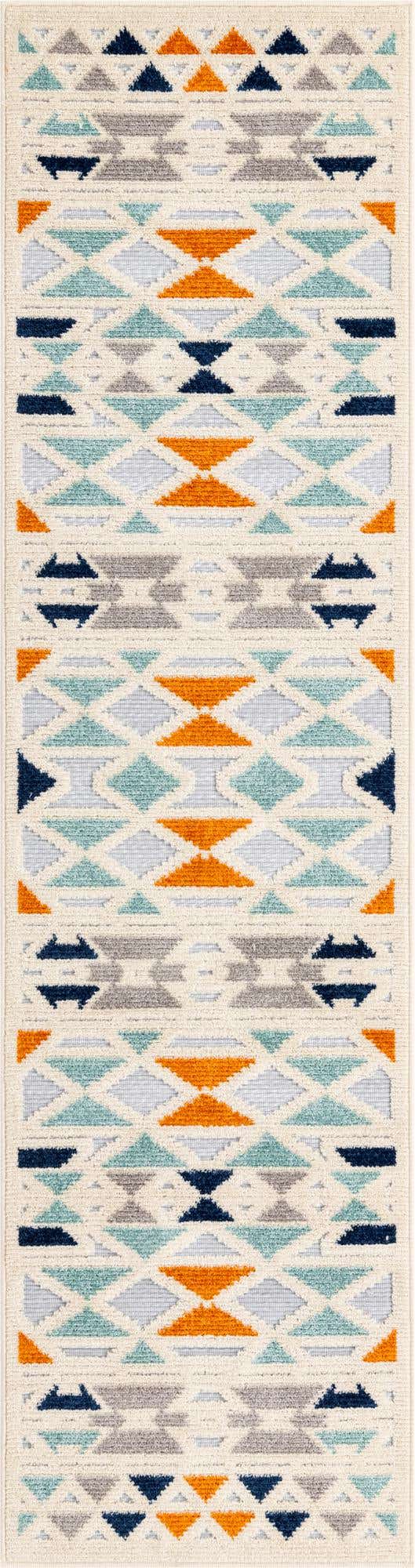 Gray 2' x 8' Aruba Outdoor Runner Area Rug Weather Resistant for Patio, Deck, Terrace, Balcony, Porch for Sale at Rug Engine
