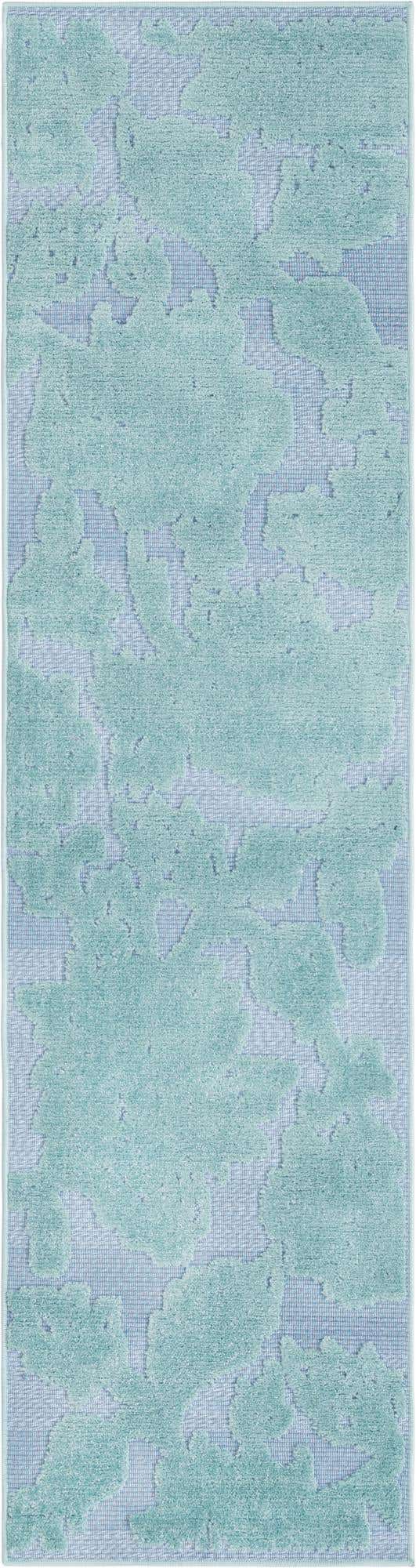 Navy Blue 2' x 8' Aruba Outdoor Runner Area Rug Weather Resistant for Patio, Deck, Terrace, Balcony, Porch for Sale at Rug Engine