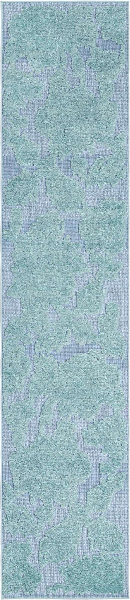 Navy Blue 2' x 10' Aruba Outdoor Runner Area Rug Weather Resistant for Patio, Deck, Terrace, Balcony, Porch for Sale at Rug Engine