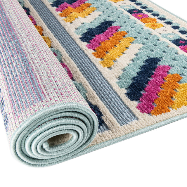 Blue 6' x 9' Aruba Outdoor Rectangle Area Rug Weather Resistant for Patio, Deck, Terrace, Balcony, Porch for Sale at Rug Engine