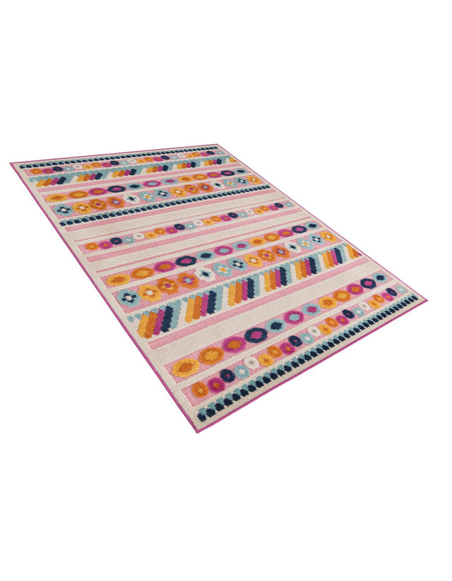 Pink 4' x 6' Aruba Outdoor Rectangle Area Rug Weather Resistant for Patio, Deck, Terrace, Balcony, Porch for Sale at Rug Engine