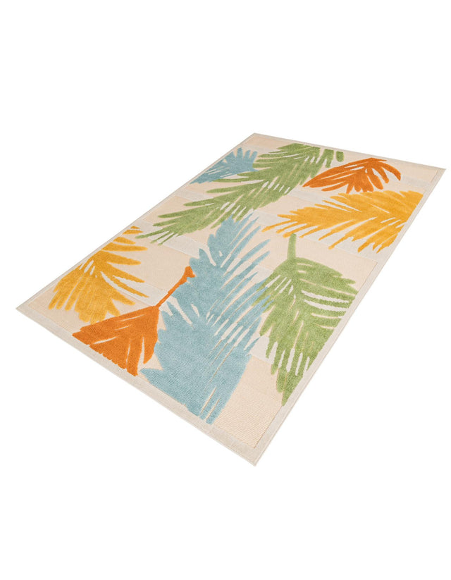 Beige 6' x 9' Aruba Outdoor Rectangle Area Rug Weather Resistant for Patio, Deck, Terrace, Balcony, Porch for Sale at Rug Engine