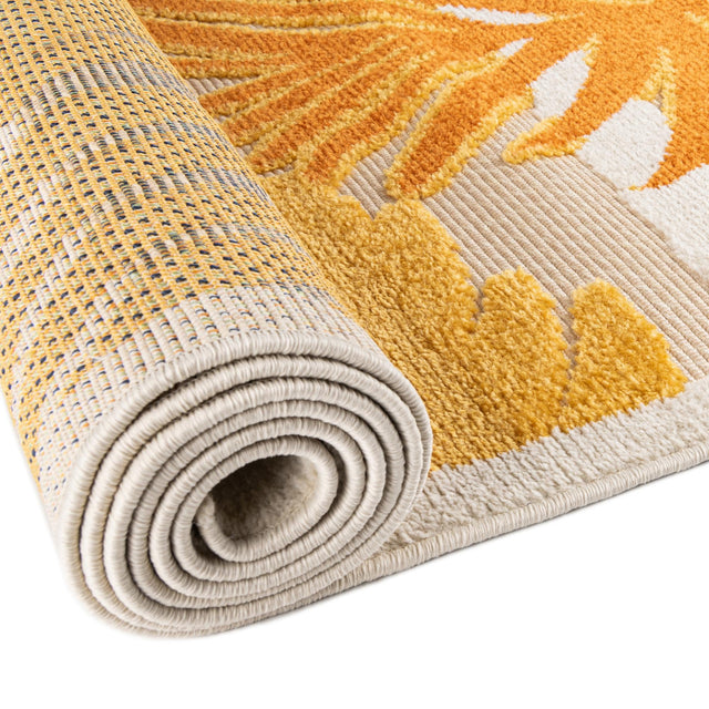 Beige 3' 3 x 3' 3 Aruba Outdoor Round Area Rug Weather Resistant for Patio, Deck, Terrace, Balcony, Porch for Sale at Rug Engine
