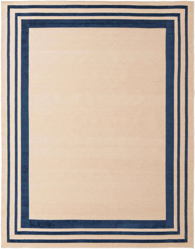 Beige 9' x 12' Aruba Outdoor Rectangle Area Rug Weather Resistant for Patio, Deck, Terrace, Balcony, Porch for Sale at Rug Engine