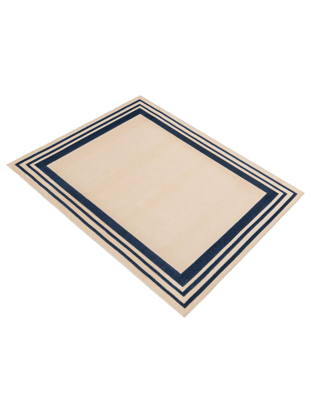 Beige 7' 10 x 10' Aruba Outdoor Rectangle Area Rug Weather Resistant for Patio, Deck, Terrace, Balcony, Porch for Sale at Rug Engine