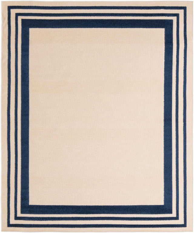Beige 7' 10 x 10' Aruba Outdoor Rectangle Area Rug Weather Resistant for Patio, Deck, Terrace, Balcony, Porch for Sale at Rug Engine