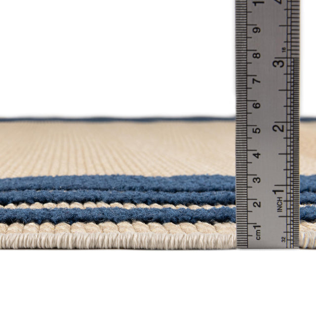 Beige 9' x 12' Aruba Outdoor Rectangle Area Rug Weather Resistant for Patio, Deck, Terrace, Balcony, Porch for Sale at Rug Engine