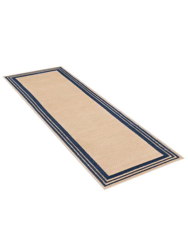Beige 2' x 8' Aruba Outdoor Runner Area Rug Weather Resistant for Patio, Deck, Terrace, Balcony, Porch for Sale at Rug Engine