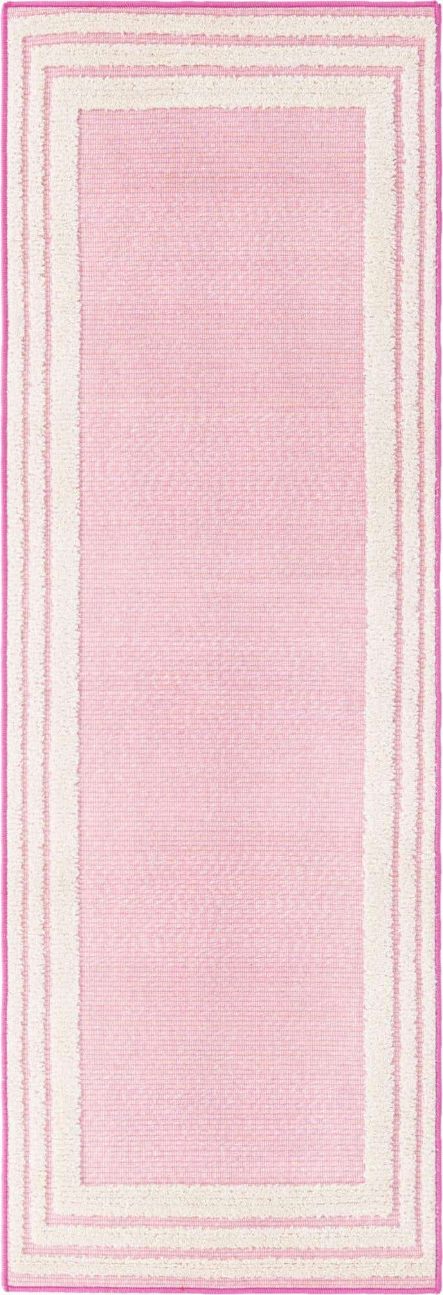 Pink 2' x 6' Aruba Outdoor Runner Area Rug Weather Resistant for Patio, Deck, Terrace, Balcony, Porch for Sale at Rug Engine