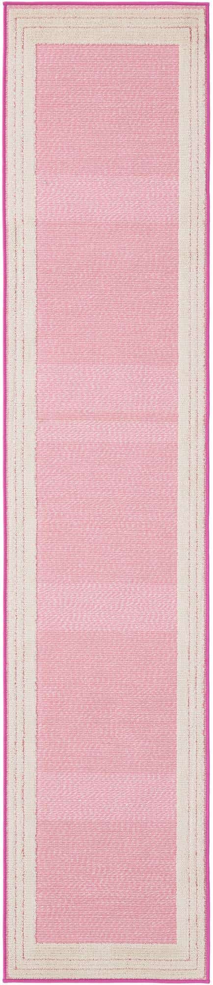 Pink 2' x 10' Aruba Outdoor Runner Area Rug Weather Resistant for Patio, Deck, Terrace, Balcony, Porch for Sale at Rug Engine
