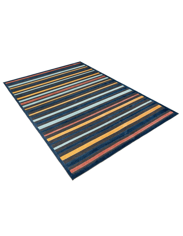 Charcoal 9' x 12' Belize Outdoor Rectangle Area Rug Weather Resistant for Patio, Deck, Terrace, Balcony, Porch 100% Polypropylene Colorful Fun Coastal Modern Carpet for Outside for Sale at Rug Engine