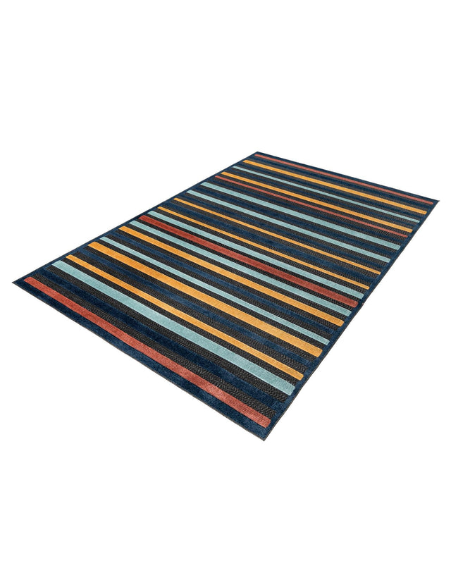 Charcoal 7' x 10' Belize Outdoor Rectangle Area Rug Weather Resistant for Patio, Deck, Terrace, Balcony, Porch 100% Polypropylene Colorful Fun Coastal Modern Carpet for Outside for Sale at Rug Engine