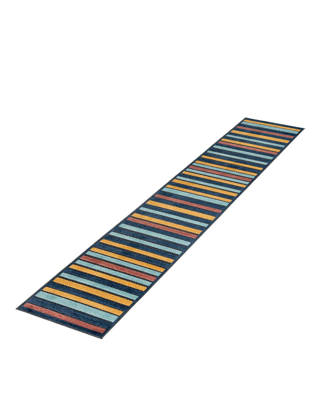 Charcoal 2' x 10' Belize Outdoor Runner Area Rug Weather Resistant for Patio, Deck, Terrace, Balcony, Porch 100% Polypropylene Colorful Fun Coastal Modern Carpet for Outside for Sale at Rug Engine