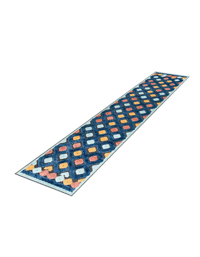 Charcoal 2' x 10' Belize Outdoor Runner Area Rug Weather Resistant for Patio, Deck, Terrace, Balcony, Porch 100% Polypropylene Colorful Fun Coastal Modern Carpet for Outside for Sale at Rug Engine