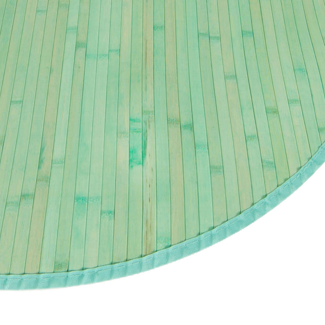 Aqua 7' x 7' Bamboo Round Area Rug 100% Natural Bamboo Eco-Friendly Affordable & Durable Unique Carpet Mat Living Dining Room Bedroom Office Meditation Room for Sale at Rug Engine