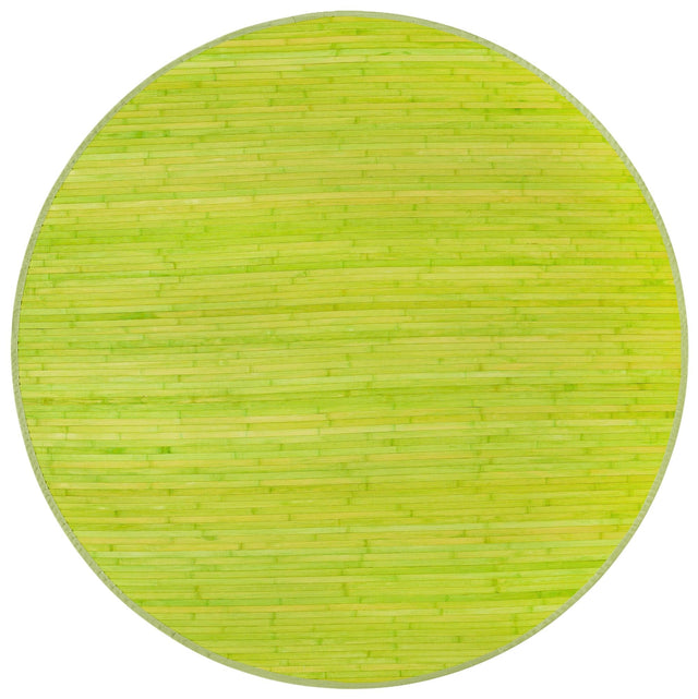 Green 5' 3 x 5' 3 Bamboo Round Area Rug 100% Natural Bamboo Eco-Friendly Affordable & Durable Unique Carpet Mat Living Dining Room Bedroom Office Meditation Room for Sale at Rug Engine