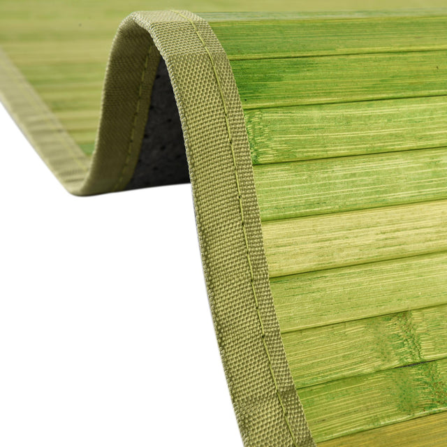 Green 7' x 7' Bamboo Round Area Rug 100% Natural Bamboo Eco-Friendly Affordable & Durable Unique Carpet Mat Living Dining Room Bedroom Office Meditation Room for Sale at Rug Engine