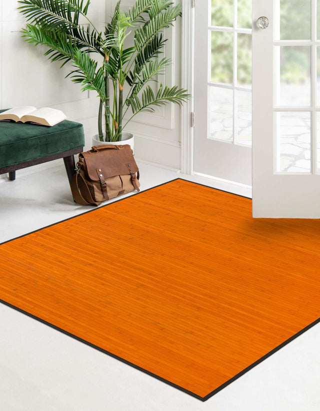 Natural 5' 3 x 5' 3 Bamboo Square Area Rug 100% Natural Bamboo Eco-Friendly Affordable & Durable Unique Carpet Mat Living Dining Room Bedroom Office Meditation Room for Sale at Rug Engine