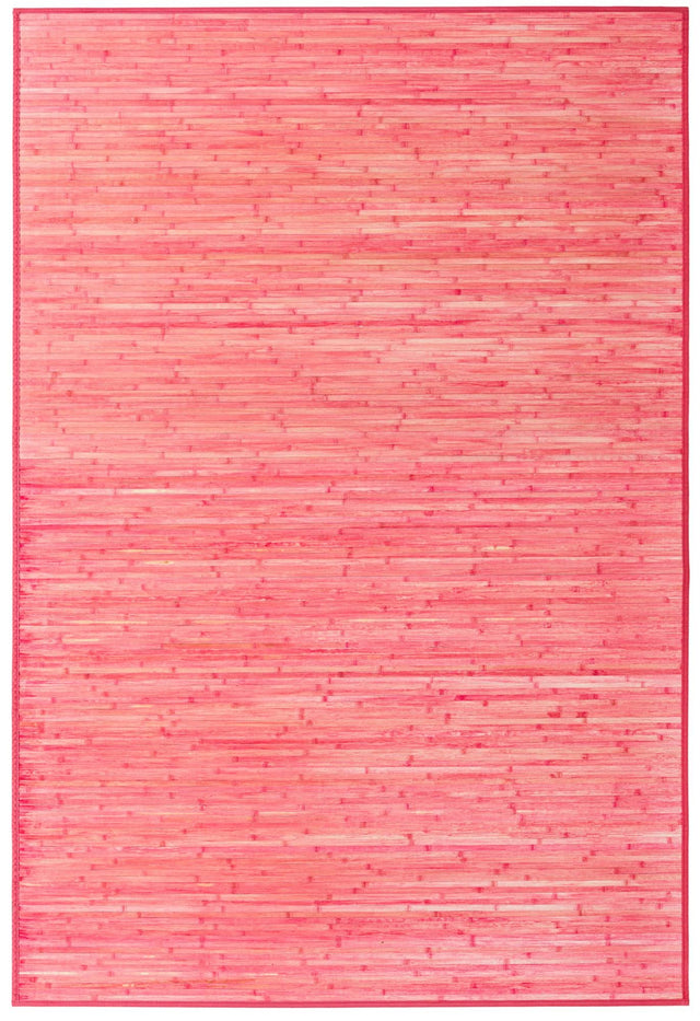 Pink 6' x 9' Bamboo Rectangle Area Rug 100% Natural Bamboo Eco-Friendly Affordable & Durable Unique Carpet Mat Living Dining Room Bedroom Office Meditation Room for Sale at Rug Engine