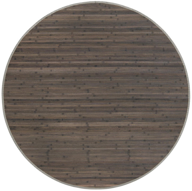 Gray 5' 3 x 5' 3 Bamboo Round Area Rug 100% Natural Bamboo Eco-Friendly Affordable & Durable Unique Carpet Mat Living Dining Room Bedroom Office Meditation Room for Sale at Rug Engine