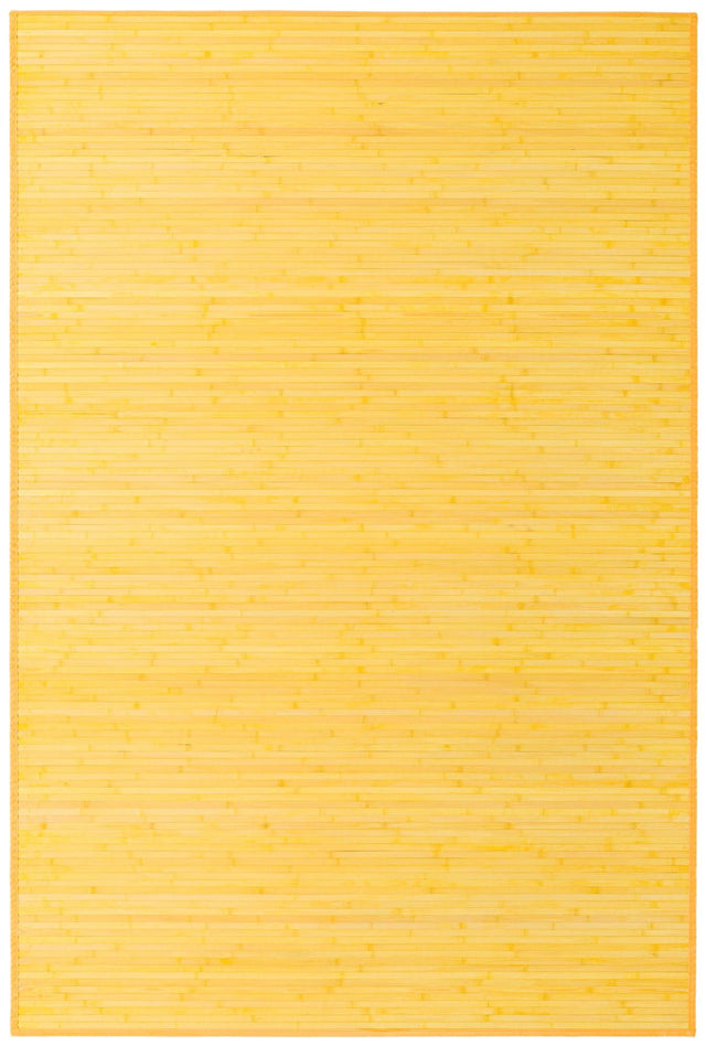 Yellow 5' 3 x 7' 10 Bamboo Rectangle Area Rug 100% Natural Bamboo Eco-Friendly Affordable & Durable Unique Carpet Mat Living Dining Room Bedroom Office Meditation Room for Sale at Rug Engine