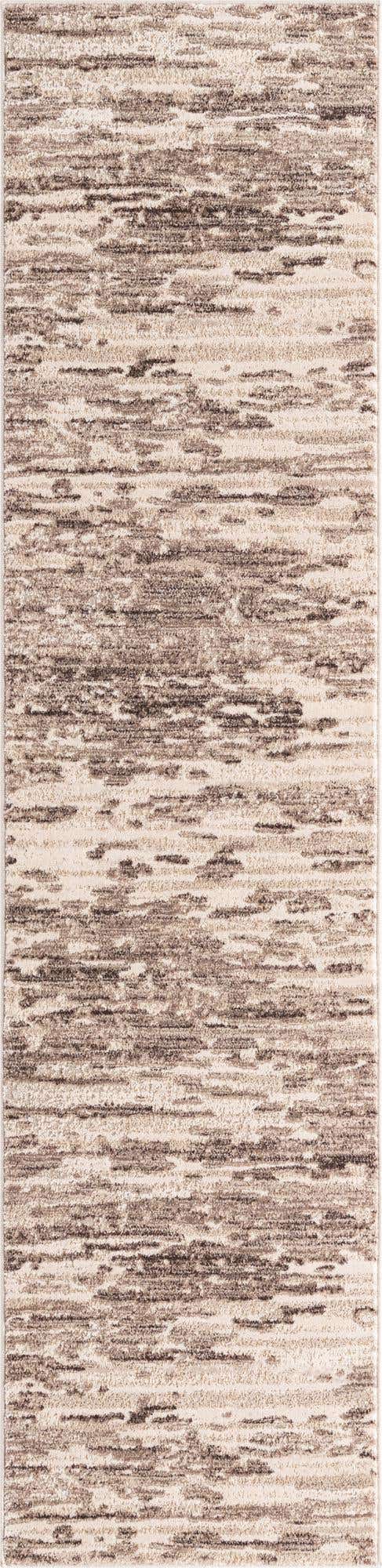 Brown 2' x 8' Oasis Runner Area Rug 65% Polypropylene & 35% Polyester Contemporary Carpet for Living Rooms, Bedroom, Kitchen, Dining, Office for Sale at Rug Engine