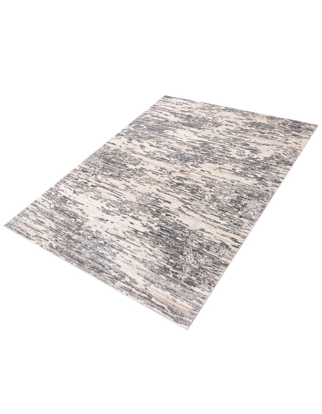 Gray 7' x 10' Oasis Rectangle Area Rug 65% Polypropylene & 35% Polyester Contemporary Carpet for Living Rooms, Bedroom, Kitchen, Dining, Office for Sale at Rug Engine