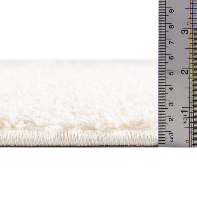 Snow White 2' 6 x 16' 5 Comfort Solid Shag Runner Area Rug Thick Soft Touch Fluffy & Plush Shaggy Pile 100% Polypropylene for Living Room, Office, Bedroom for Sale at Rug Engine