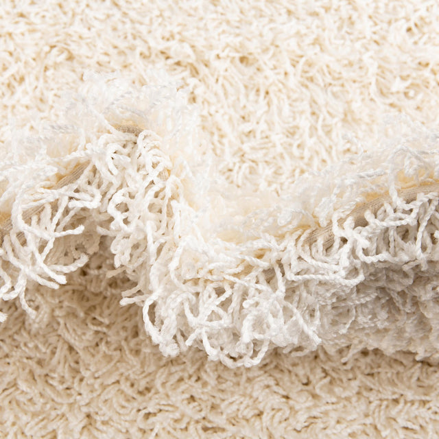 Snow White 2' 6 x 16' 5 Comfort Solid Shag Runner Area Rug Thick Soft Touch Fluffy & Plush Shaggy Pile 100% Polypropylene for Living Room, Office, Bedroom for Sale at Rug Engine