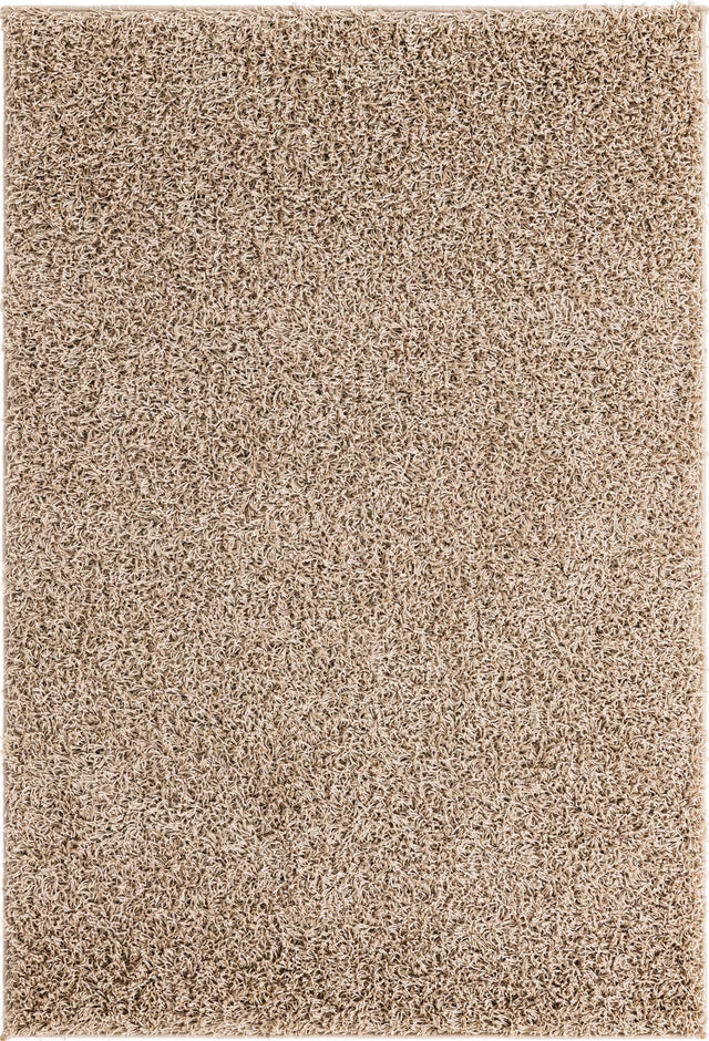 Taupe 4' x 6' Comfort Solid Shag Rectangle Area Rug Thick Soft Touch Fluffy & Plush Shaggy Pile 100% Polypropylene for Living Room, Office, Bedroom for Sale at Rug Engine